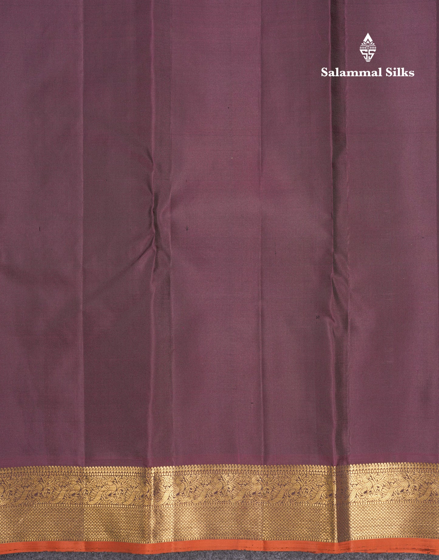 Grey Beautiful Pure Kanjivaram Silk Saree With Dark Maroon Small Border