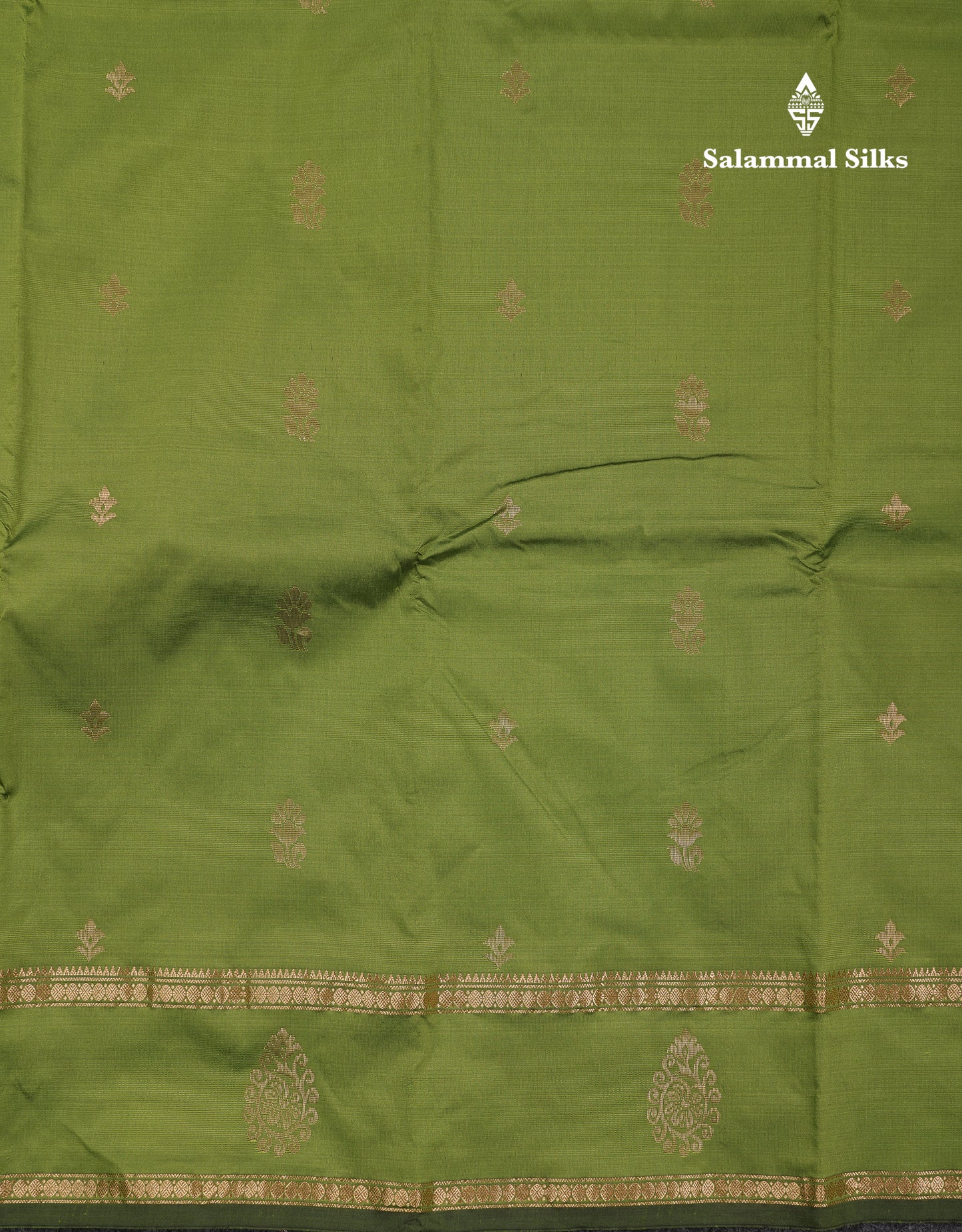 Beautiful Grey Semi Silk Saree With Tarditional Rettapet Border