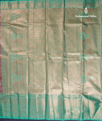 Beautiful Light Orange Tissue Semi Silk Saree With Contrast Rexona Green Traditional Evening Morning Border