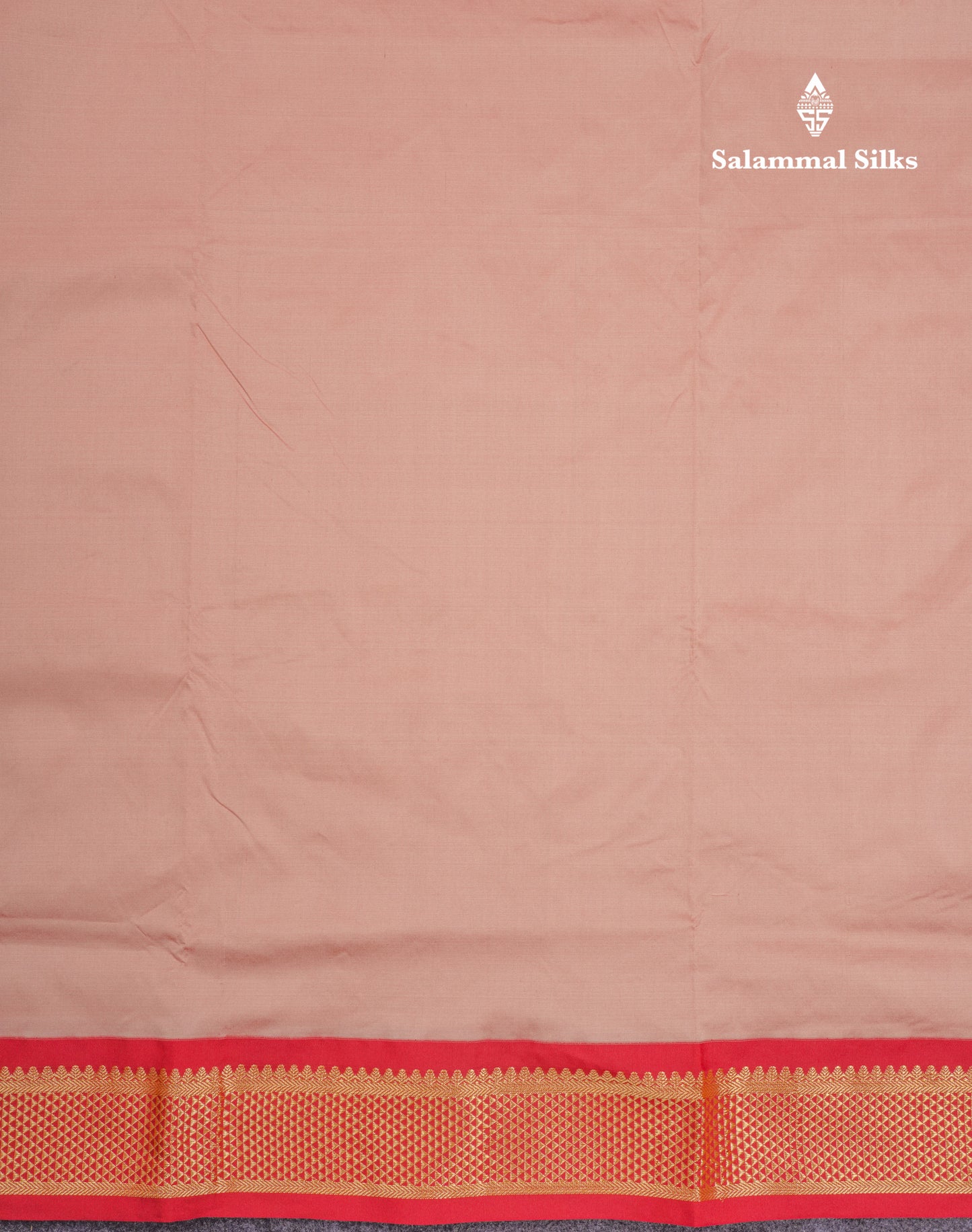 11 Yards Semi Silk Saree Onion Pink with Contrast Maroonish Red Border