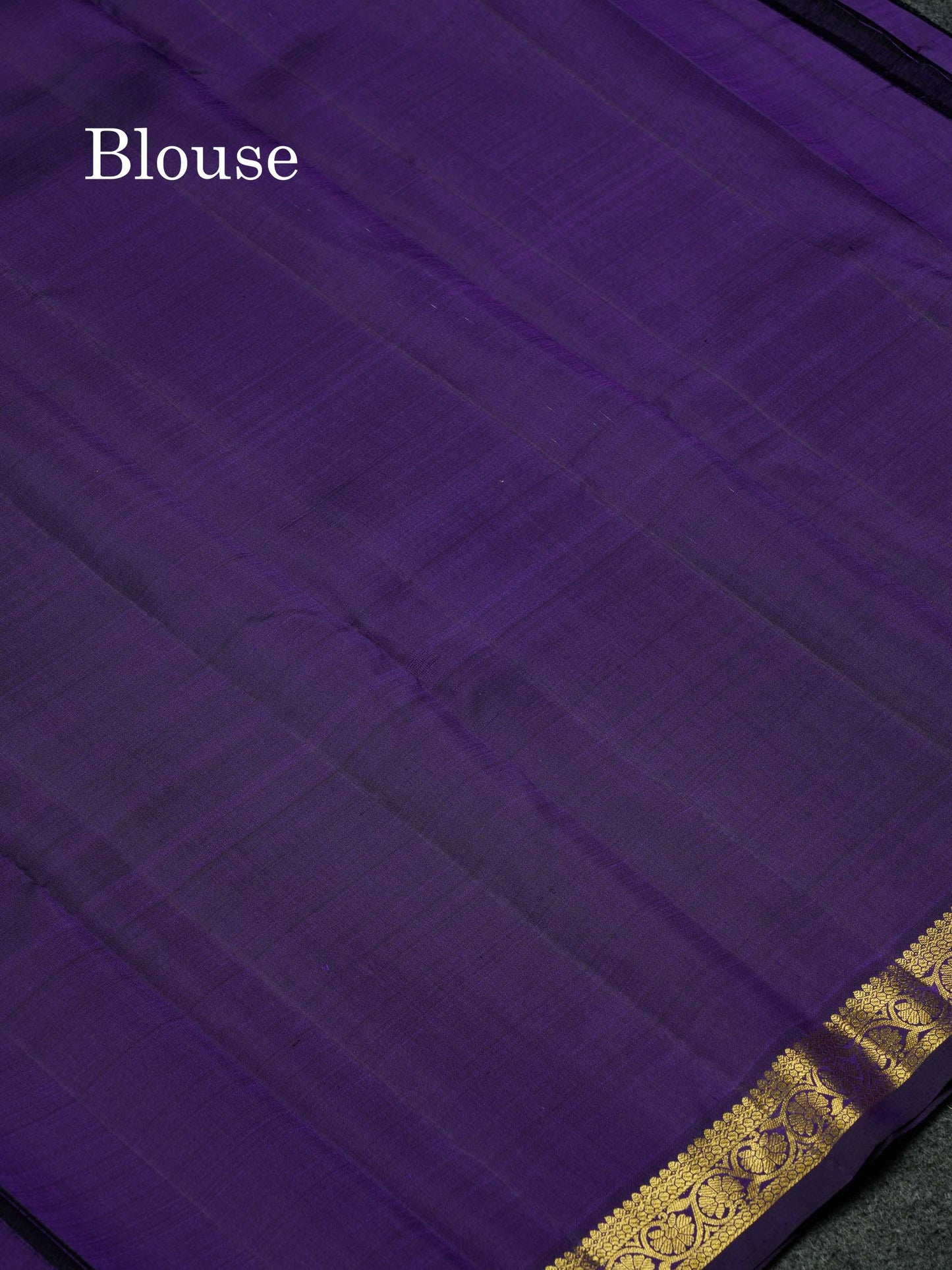 Beautiful Violet Zari Butta Pure Kanjivaram Silk Saree With Traditional Small Border