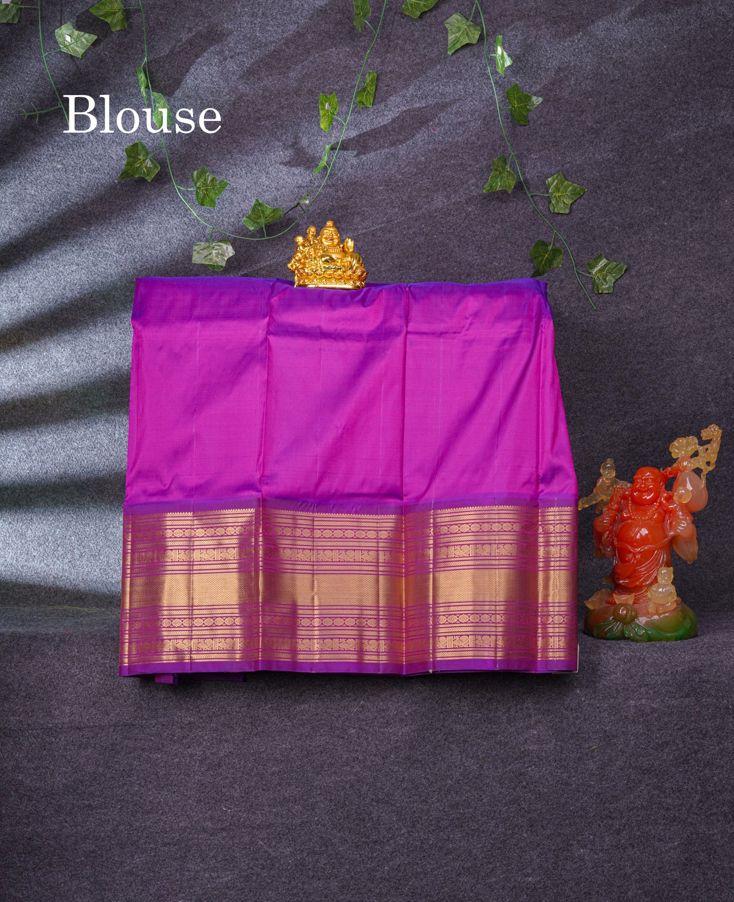 Pure Silk Pattu Pavadai (Peach) With Vadamalli Blouse 36"