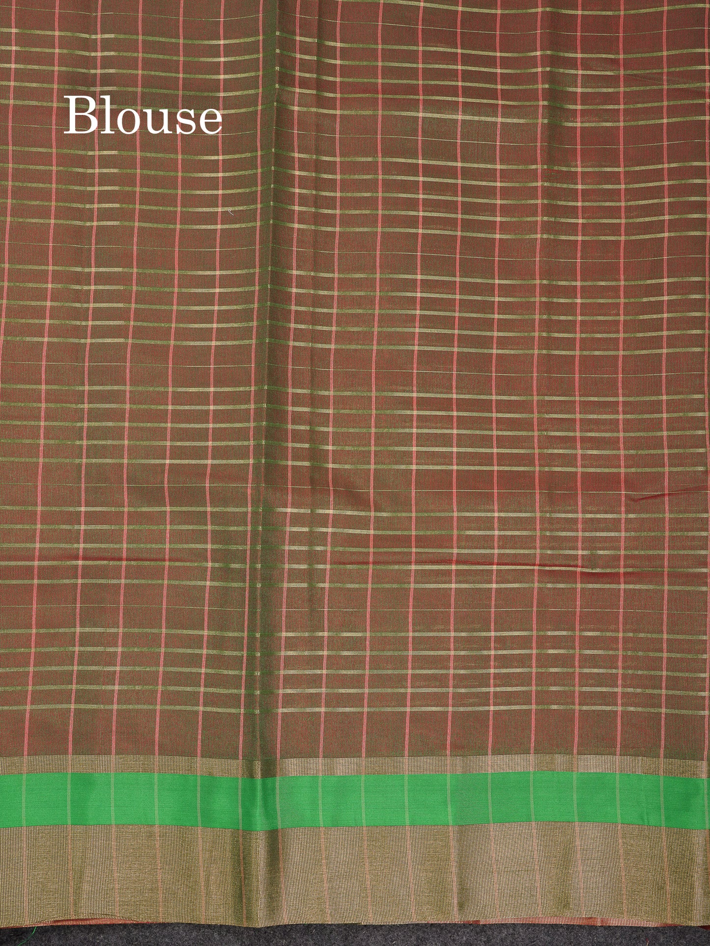Beautiful Chilly Red Semi Tussar Fancy Saree With Contrast Dual Tone Bottle Green Blouse