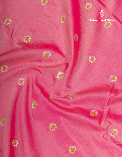 Beautiful Brown Menakari Work Semi Silk Saree With Contrast Grey Border