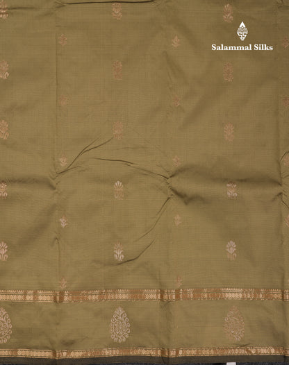 Beautiful Grey Semi Silk Saree With Tarditional Rettapet Border