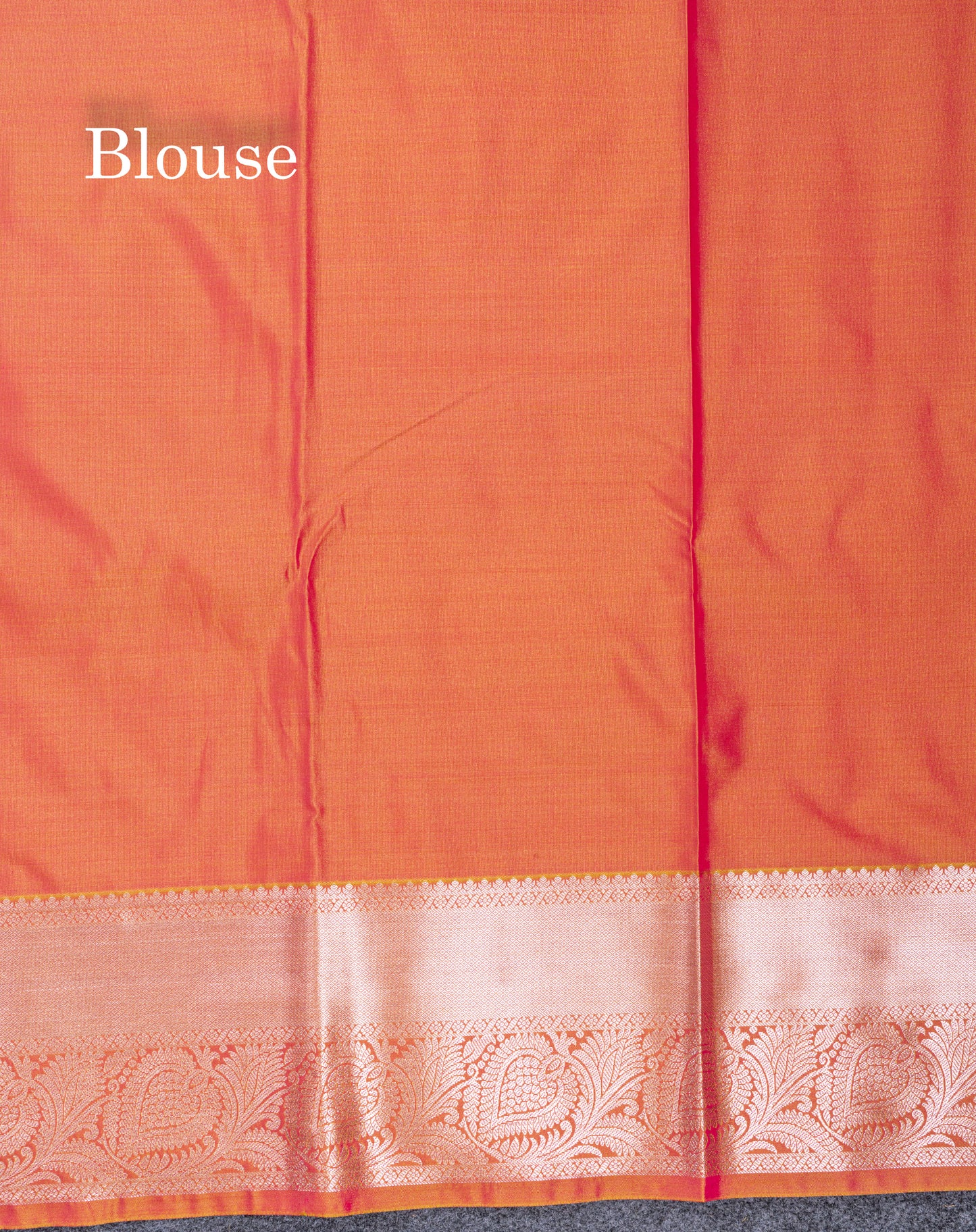 Beautiful Brown Menakari Work Semi Silk Saree With Contrast Grey Border