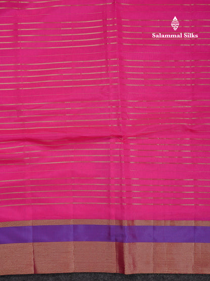 Beautiful Chilly Red Semi Tussar Fancy Saree With Contrast Dual Tone Bottle Green Blouse