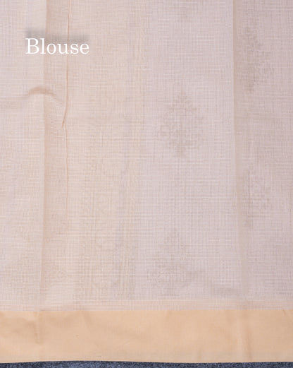 Sandal Kota Cotton Printed Saree With Self Plain Border