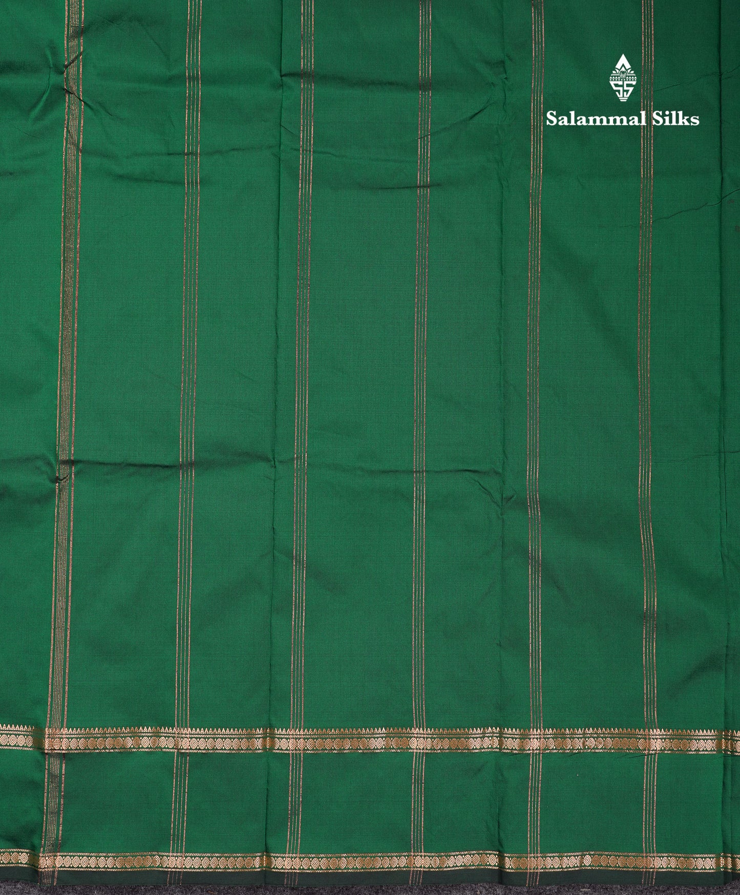 Beautiful Grey Semi Silk Saree With Tarditional Rettapet Border