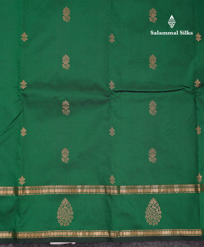 Beautiful Grey Semi Silk Saree With Tarditional Rettapet Border