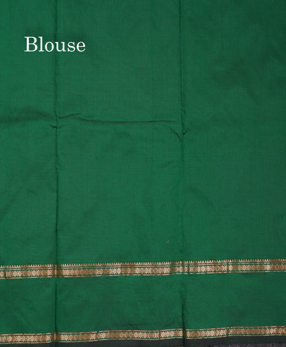 Beautiful Grey Semi Silk Saree With Tarditional Rettapet Border