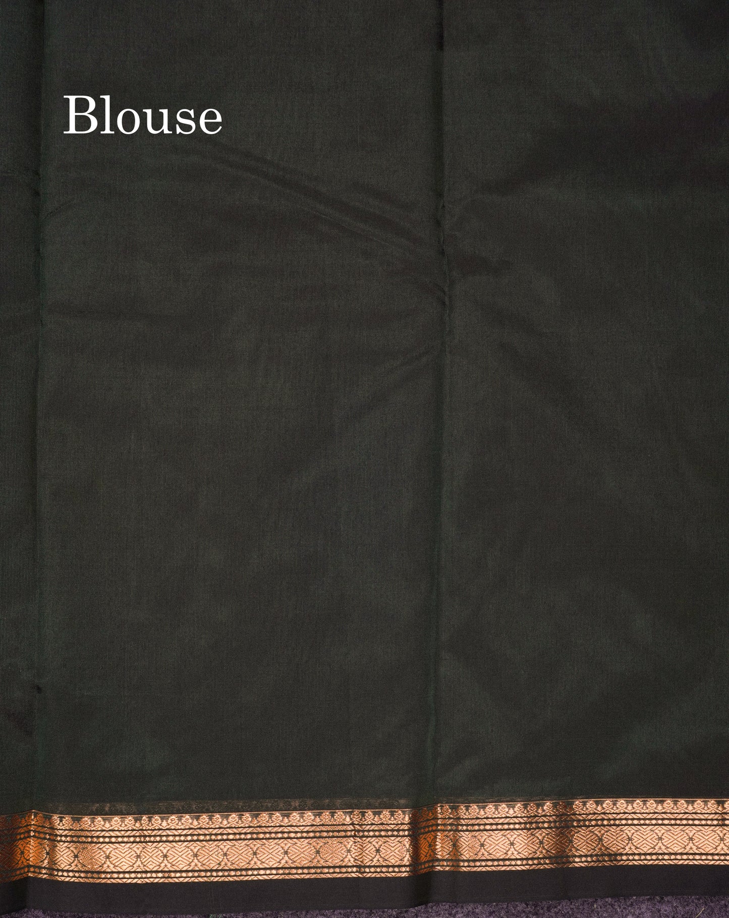 Beautiful Bottle Green Semi Silk Saree With Traditional Small Border