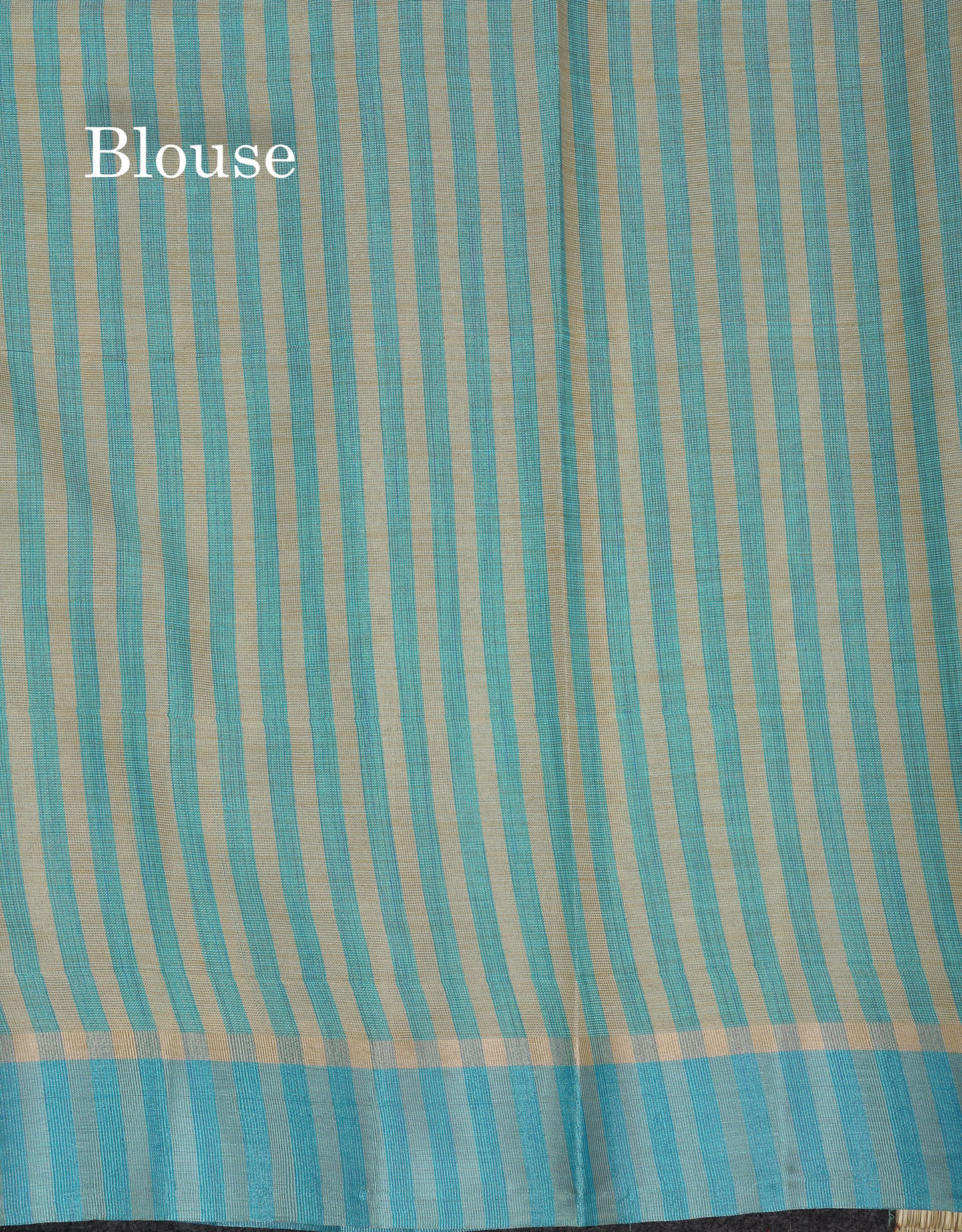Beautiful Sea Blue Semi Tussar Fancy Saree With Contrast Sky Blue Border