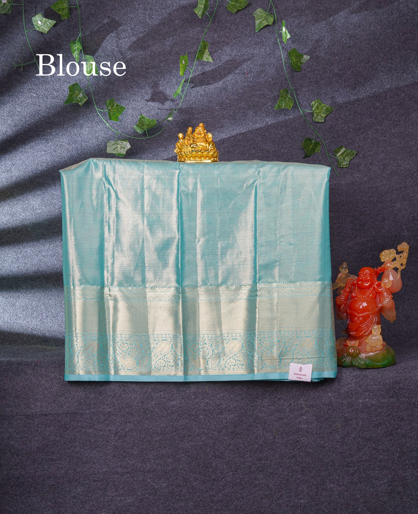 Semi Silk Pattu Pavadai Tissue (Peach) With Rexona Blouse 36"