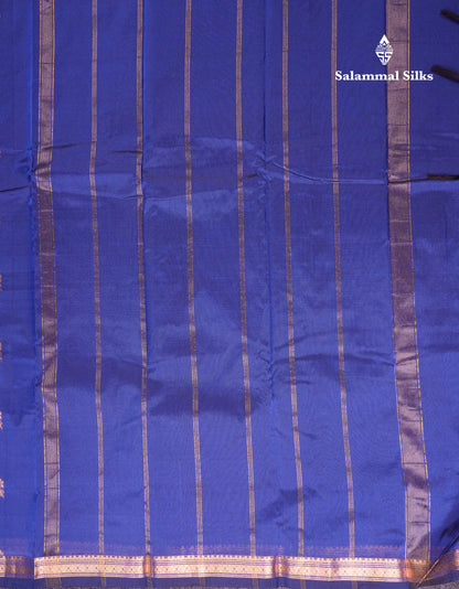 Beautiful Bottle Green Semi Silk Saree With Traditional Small Border