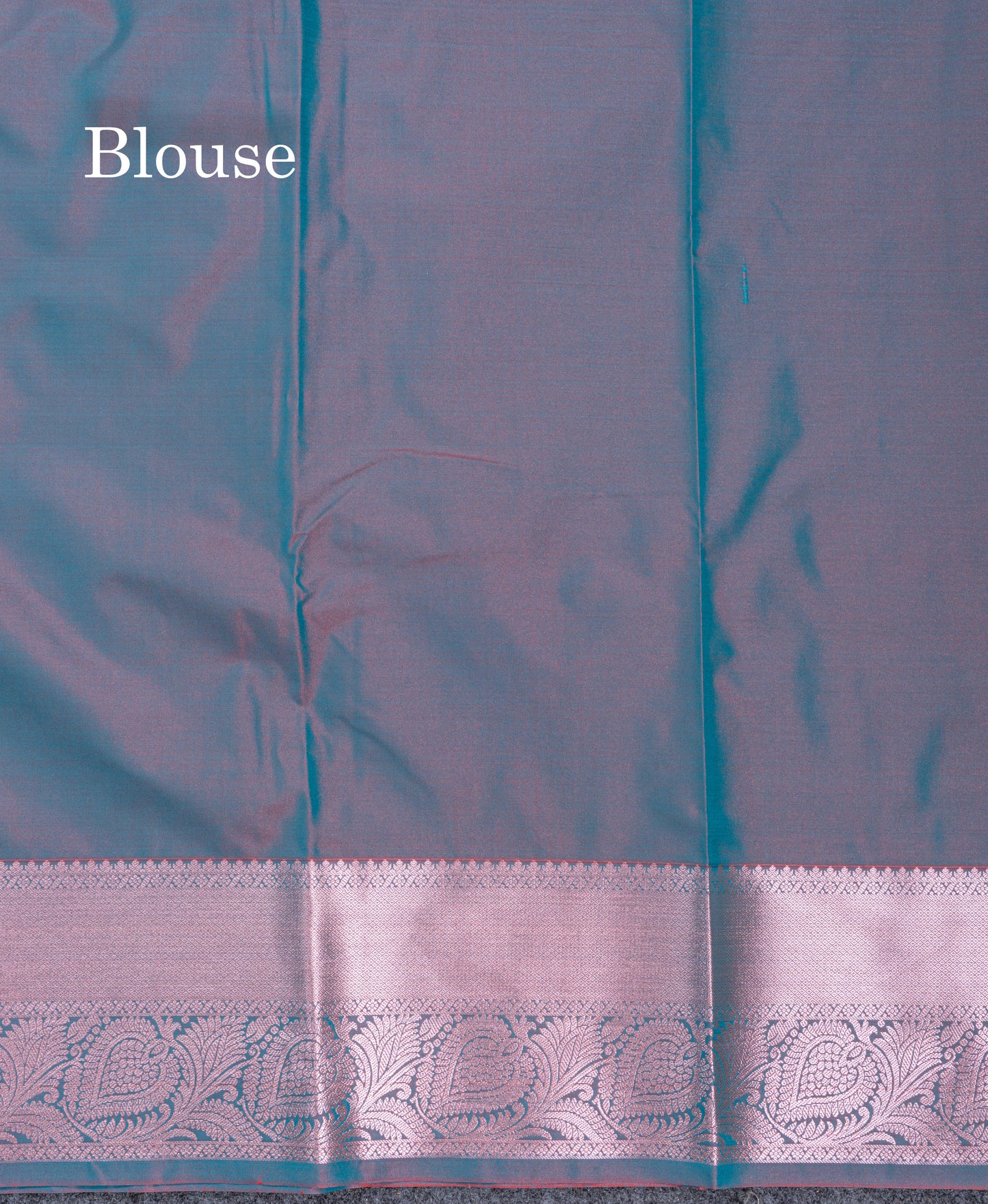 Beautiful Brown Menakari Work Semi Silk Saree With Contrast Grey Border