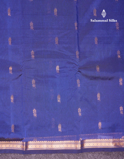 Beautiful Bottle Green Semi Silk Saree With Traditional Small Border