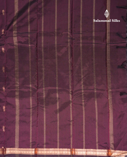 Beautiful Bottle Green Semi Silk Saree With Traditional Small Border