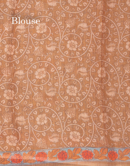 Beautiful Grey Fancy Kota Mix Tissue Saree With Contrast Elaichi Green Blouse