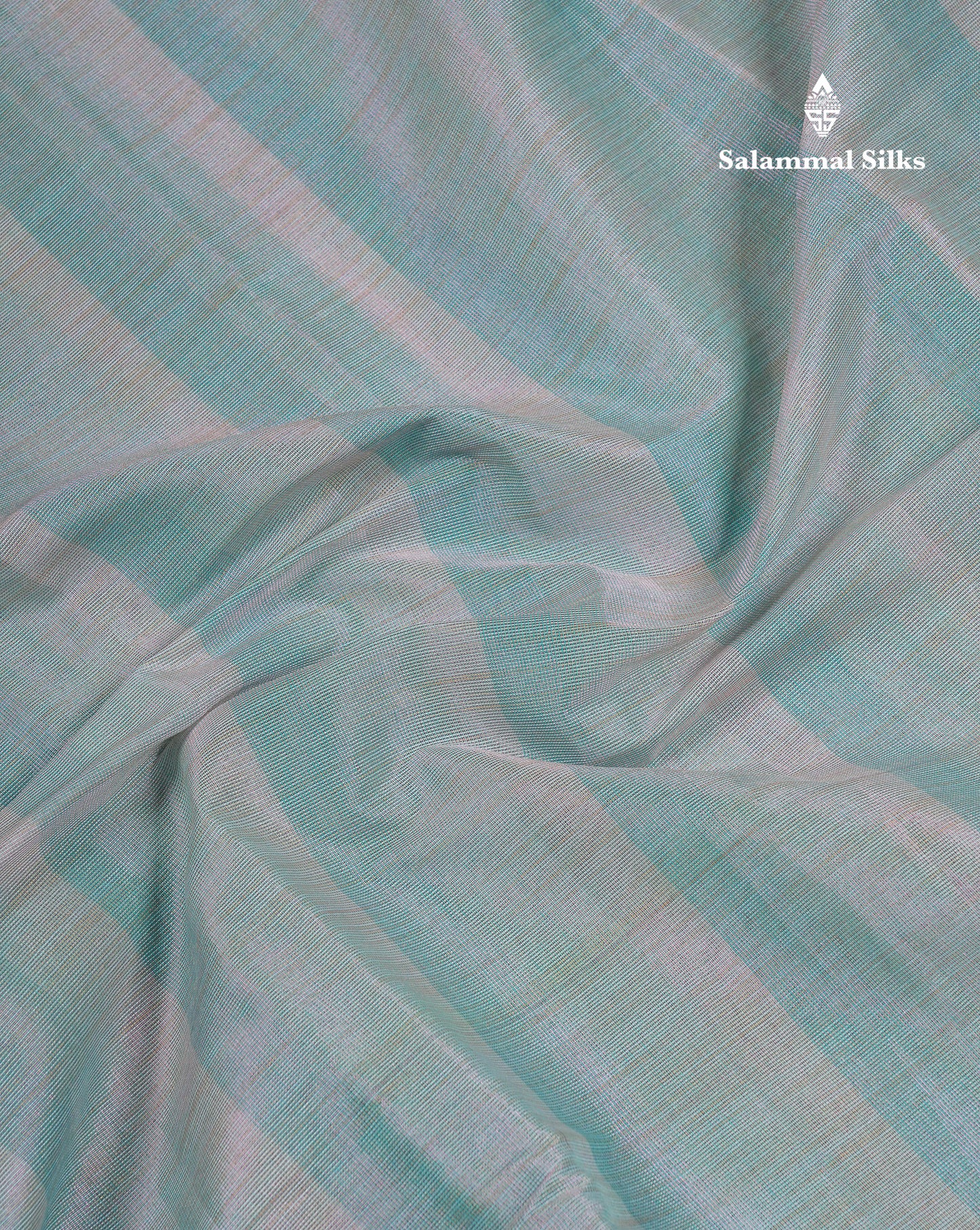 Beautiful Sea Blue Semi Tussar Fancy Saree With Contrast Sky Blue Border