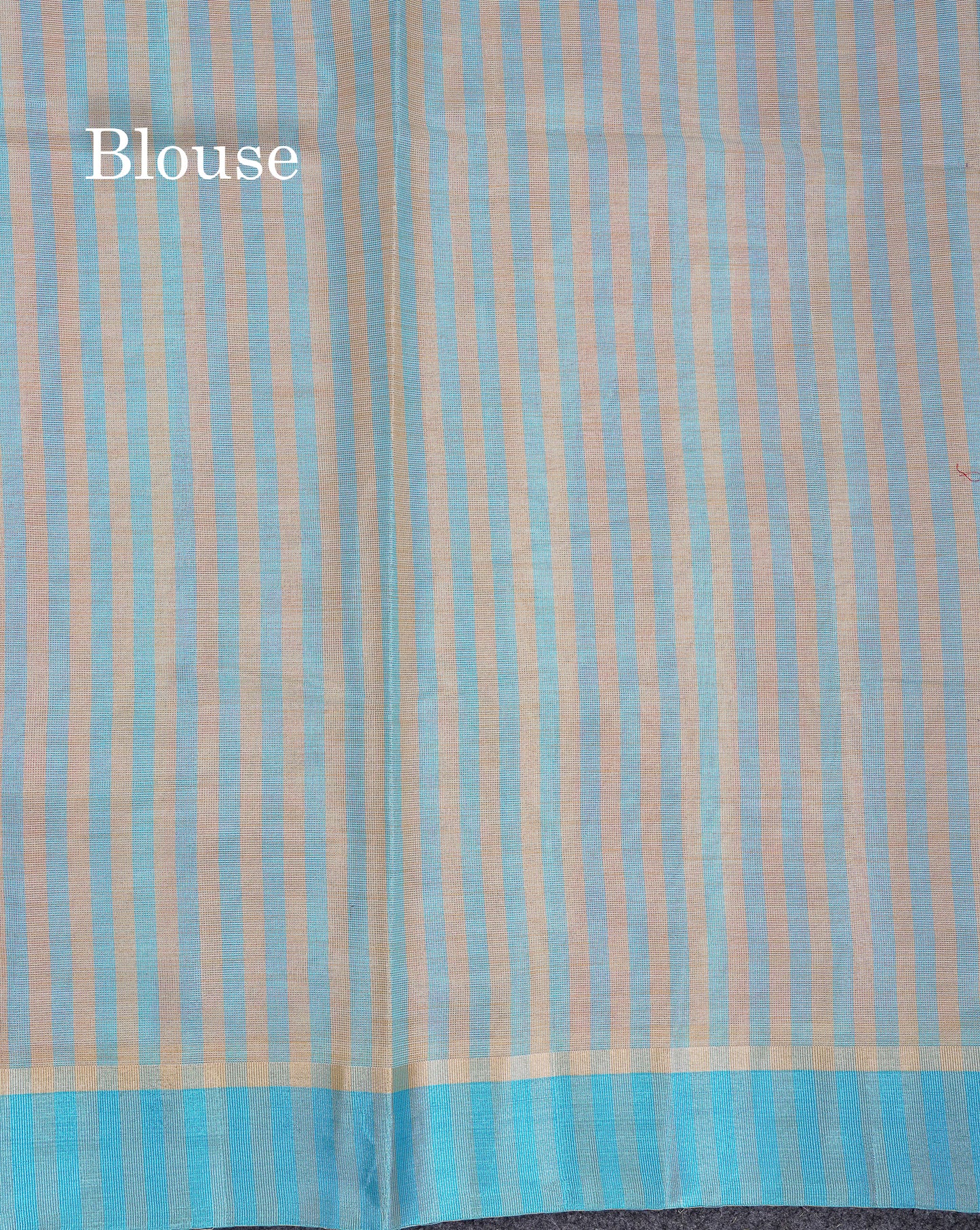 Beautiful Sea Blue Semi Tussar Fancy Saree With Contrast Sky Blue Border