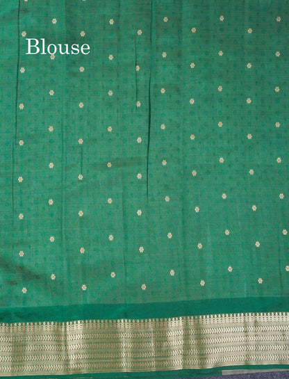 Light Chocolate Colour Semi Tussar Saree With Contrast Yellow Border