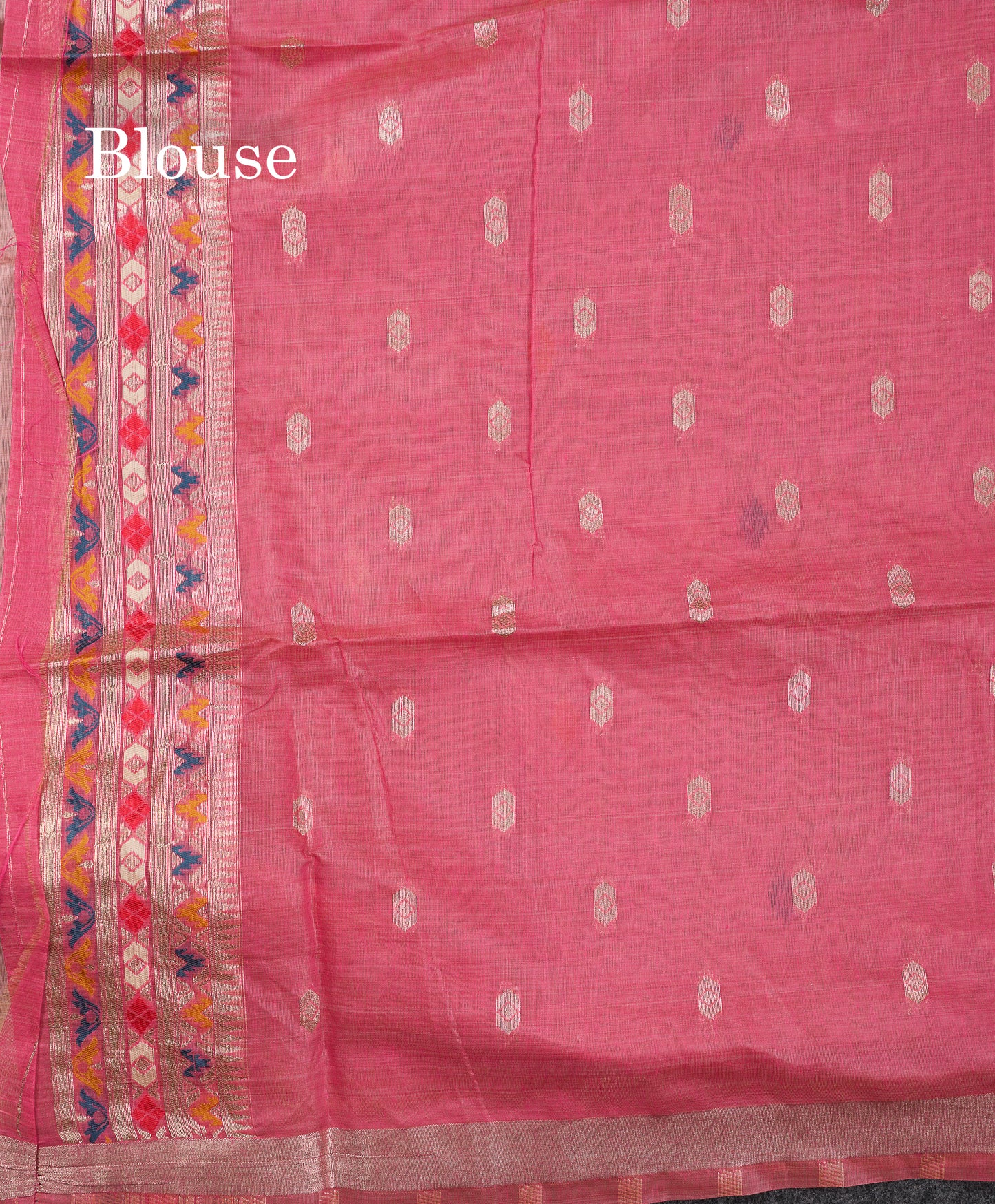 Beautiful Light Green Thread Work Butta Muga Cotton Saree With Contrast Grey Blouse