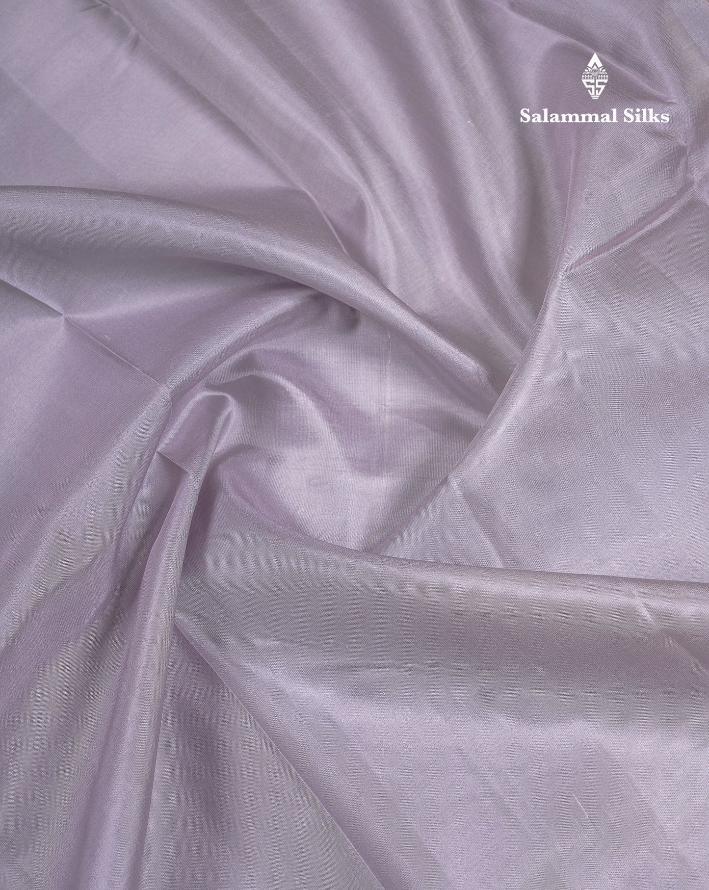 Beautiful Light Grey Plain Pure Kanjivaram Silk Saree With Traditional Pallaku Border