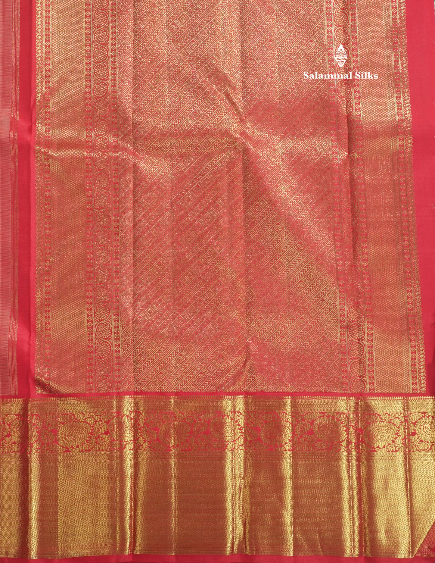 Rexona Green Pure Kanjivaram Silk Saree (2G) Zari With Contrast Red Border