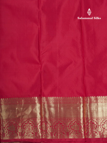 Onion Pink Grand Bridal Pure Kanjivaram Silk Saree With Maroon Border