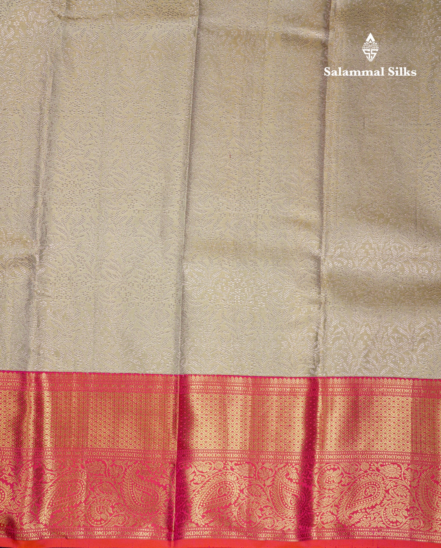 Beautiful Light Elaichi Green Tissue Bridal Pure Kanjivaram Silk Saree With Contrast Orange Traditional Border