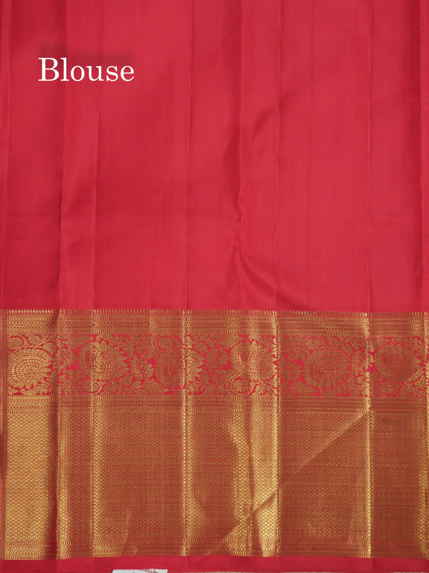 Rexona Green Pure Kanjivaram Silk Saree (2G) Zari With Contrast Red Border