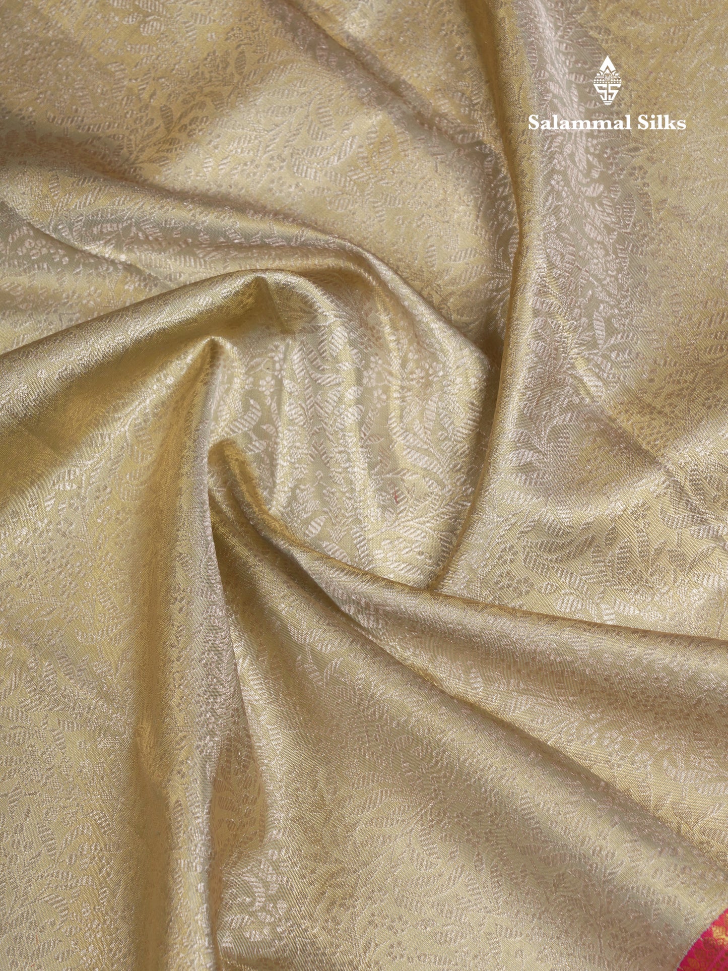 Beautiful Light Elaichi Green Tissue Bridal Pure Kanjivaram Silk Saree With Contrast Orange Traditional Border