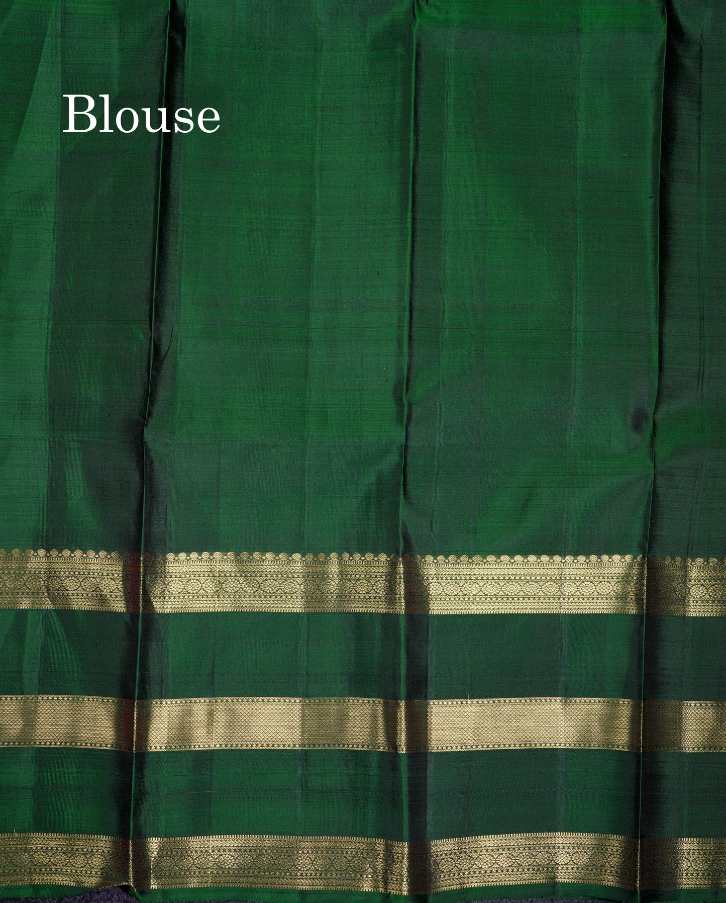 Beautiful Dual Tone Pink Pure Kanjivaram Silk Saree With Contrast Bottle Green Traditional Evening Morning Border
