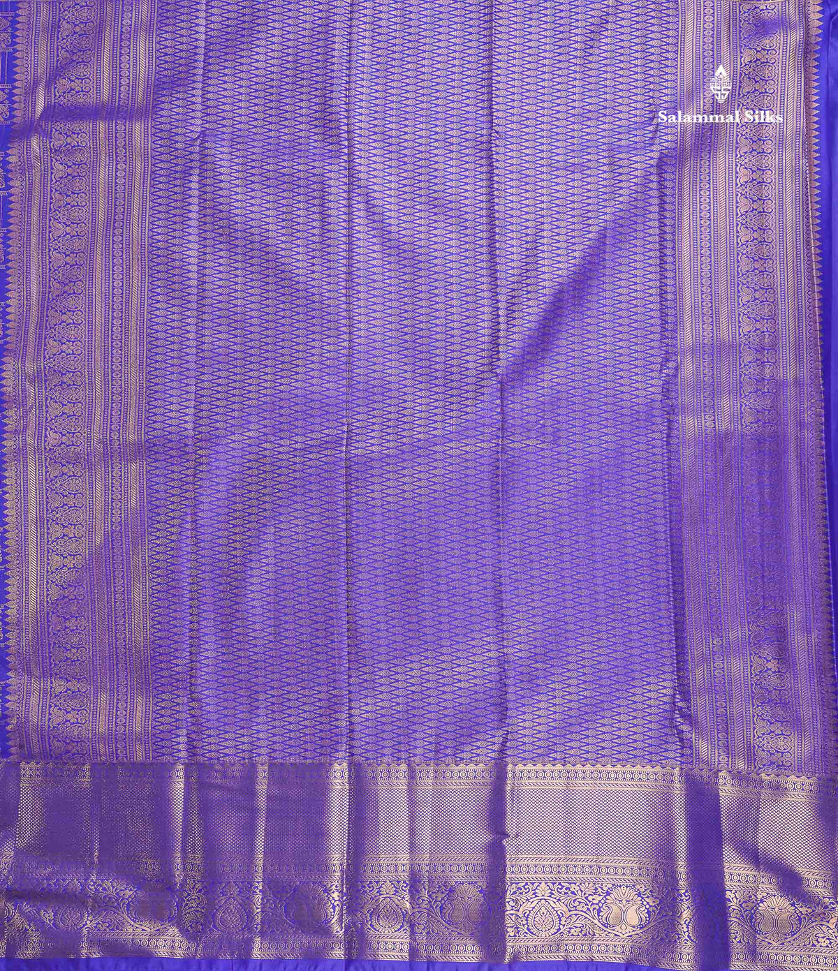 Semi Silk Saree - Sapphire Green Colour Body With Traditional Evening Morning Border