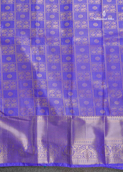 Semi Silk Saree - Sapphire Green Colour Body With Traditional Evening Morning Border