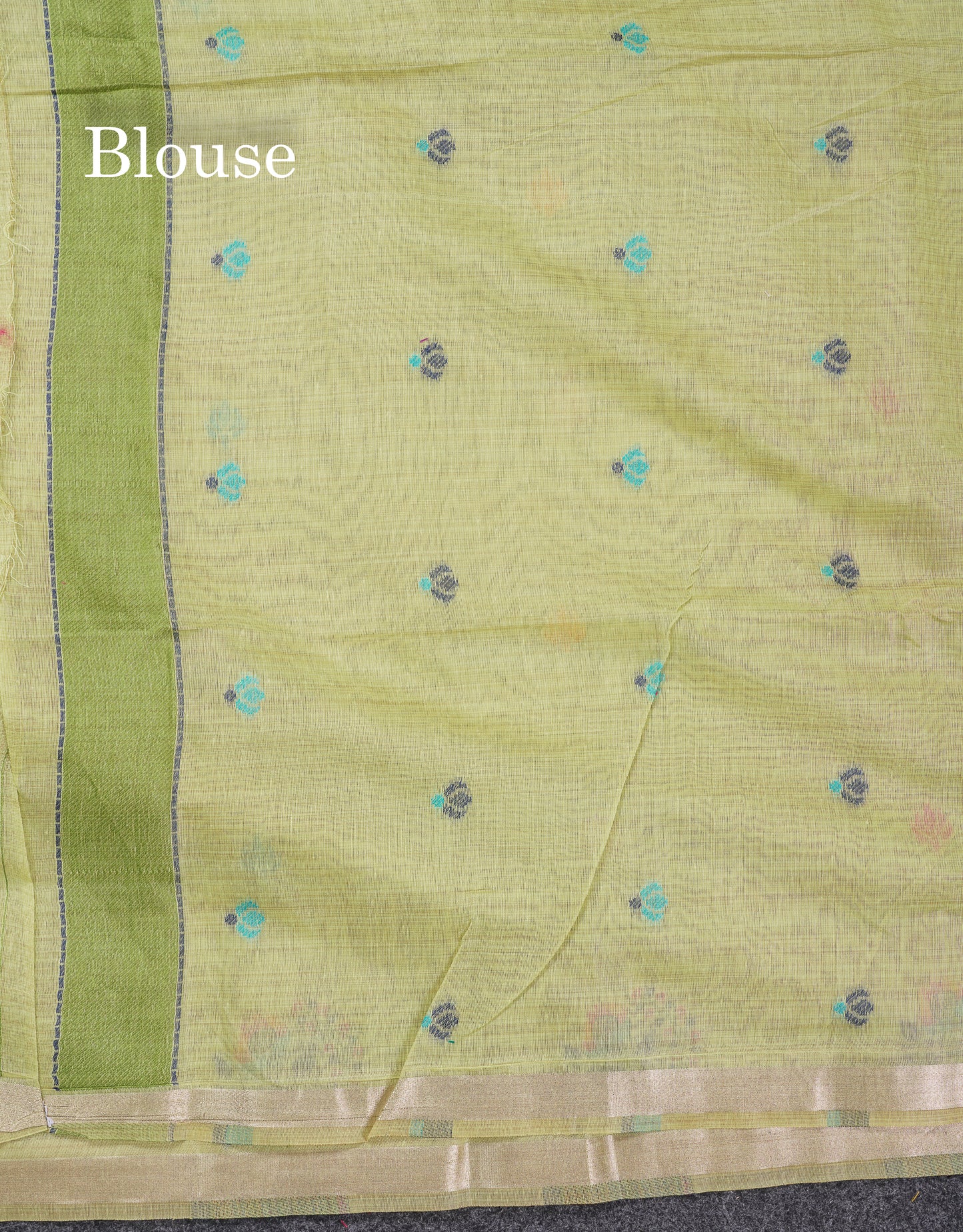 Beautiful Dark Peach Menakari Work Butta Muga Cotton Saree With Blouse