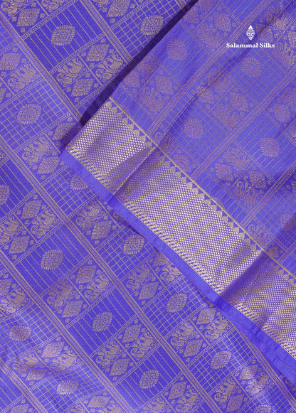 Semi Silk Saree - Sapphire Green Colour Body With Traditional Evening Morning Border