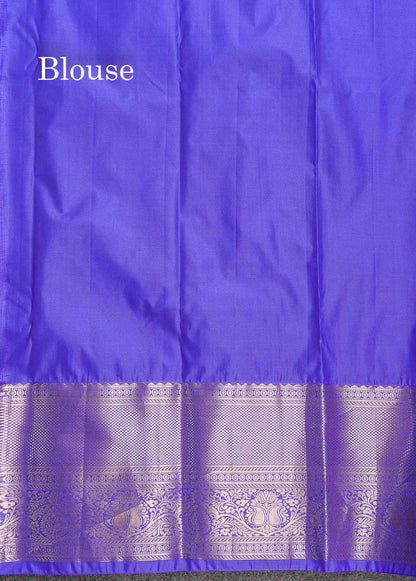 Semi Silk Saree - Sapphire Green Colour Body With Traditional Evening Morning Border