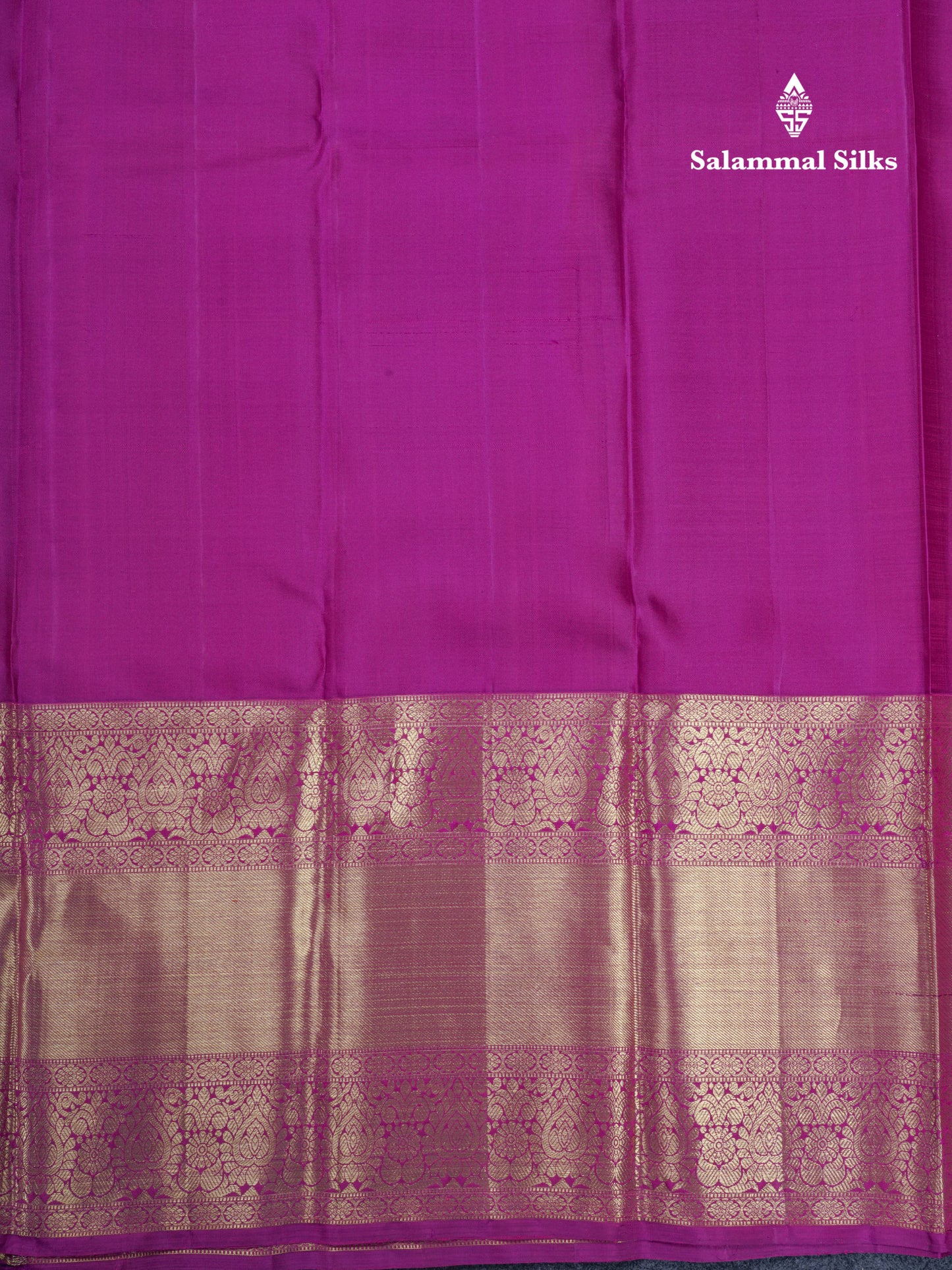 Rani Pink Meenakari Work Bridal Pure Kanjivaram Silk Saree With Magenta Evening Morning Border