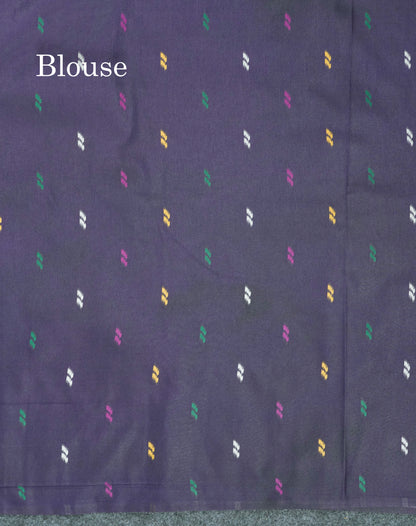 Brown Colour Plain Semi Dola Silk With Ajirah Print Border