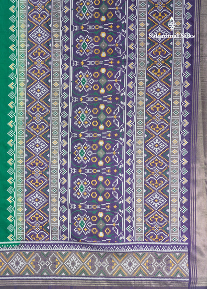 Brown Colour Plain Semi Dola Silk With Ajirah Print Border