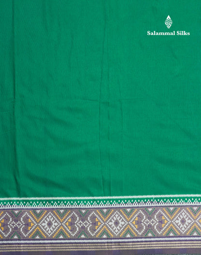 Brown Colour Plain Semi Dola Silk With Ajirah Print Border