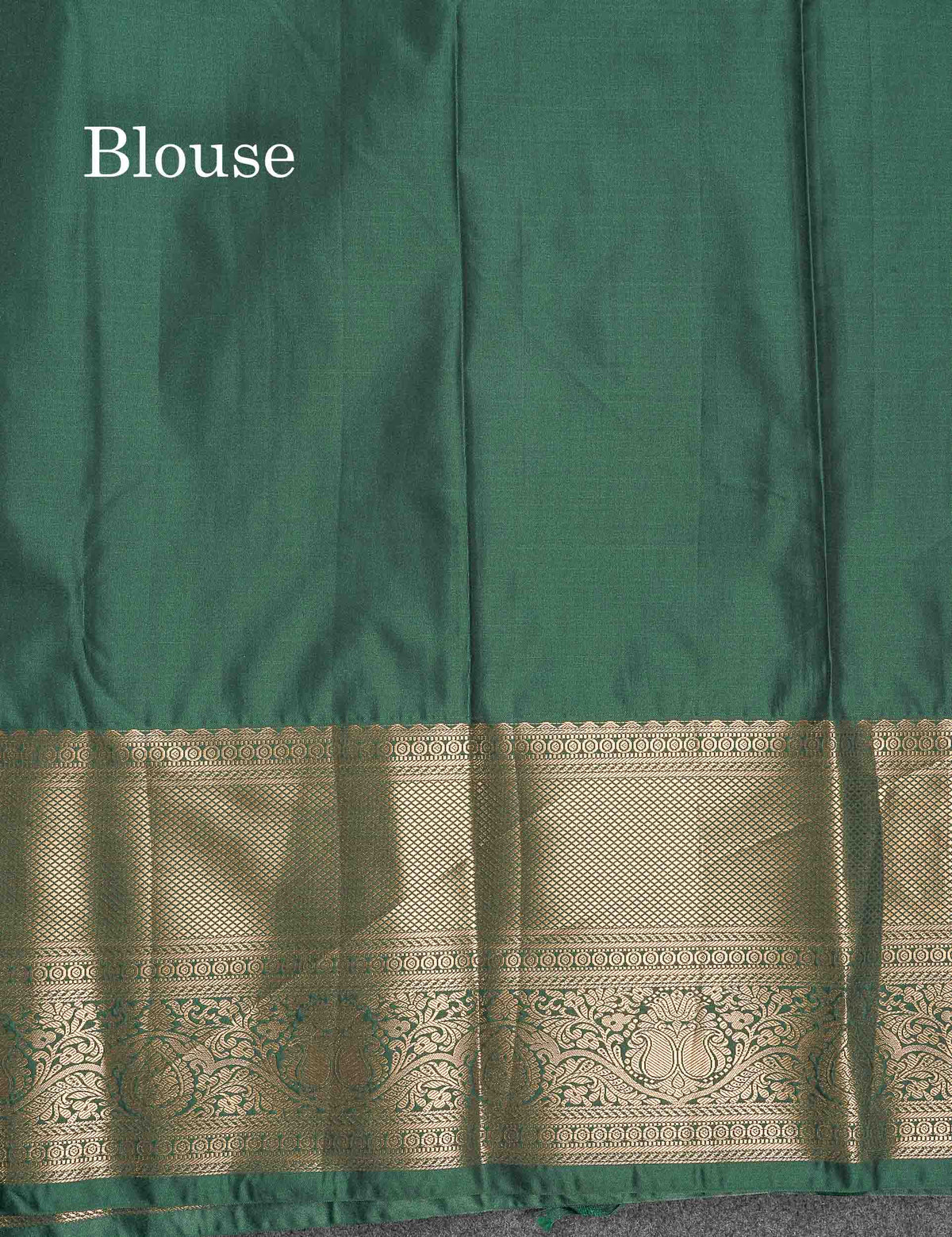 Semi Silk Saree - Sapphire Green Colour Body With Traditional Evening Morning Border