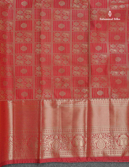 Semi Silk Saree - Sapphire Green Colour Body With Traditional Evening Morning Border