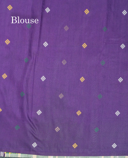Brown Colour Plain Semi Dola Silk With Ajirah Print Border