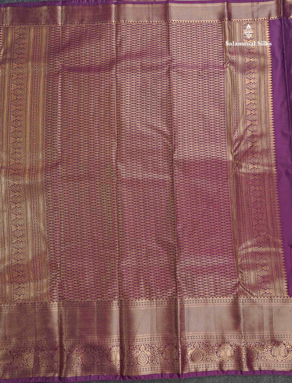 Semi Silk Saree - Wine Purple Colour Body With Traditional Evening Morning Border