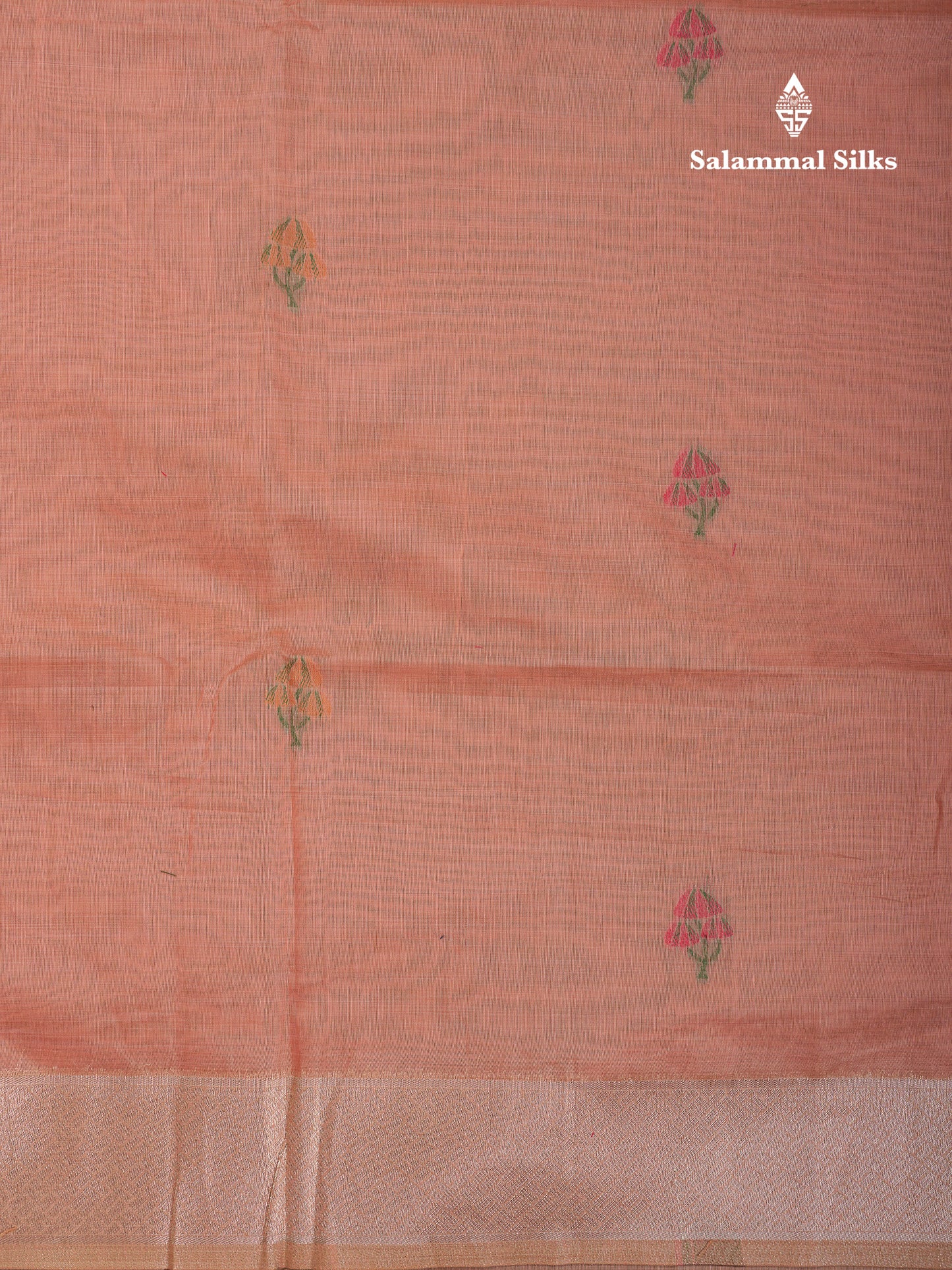 Beautiful Cream Sandal Muga Cotton Saree With Contrast Black Blouse