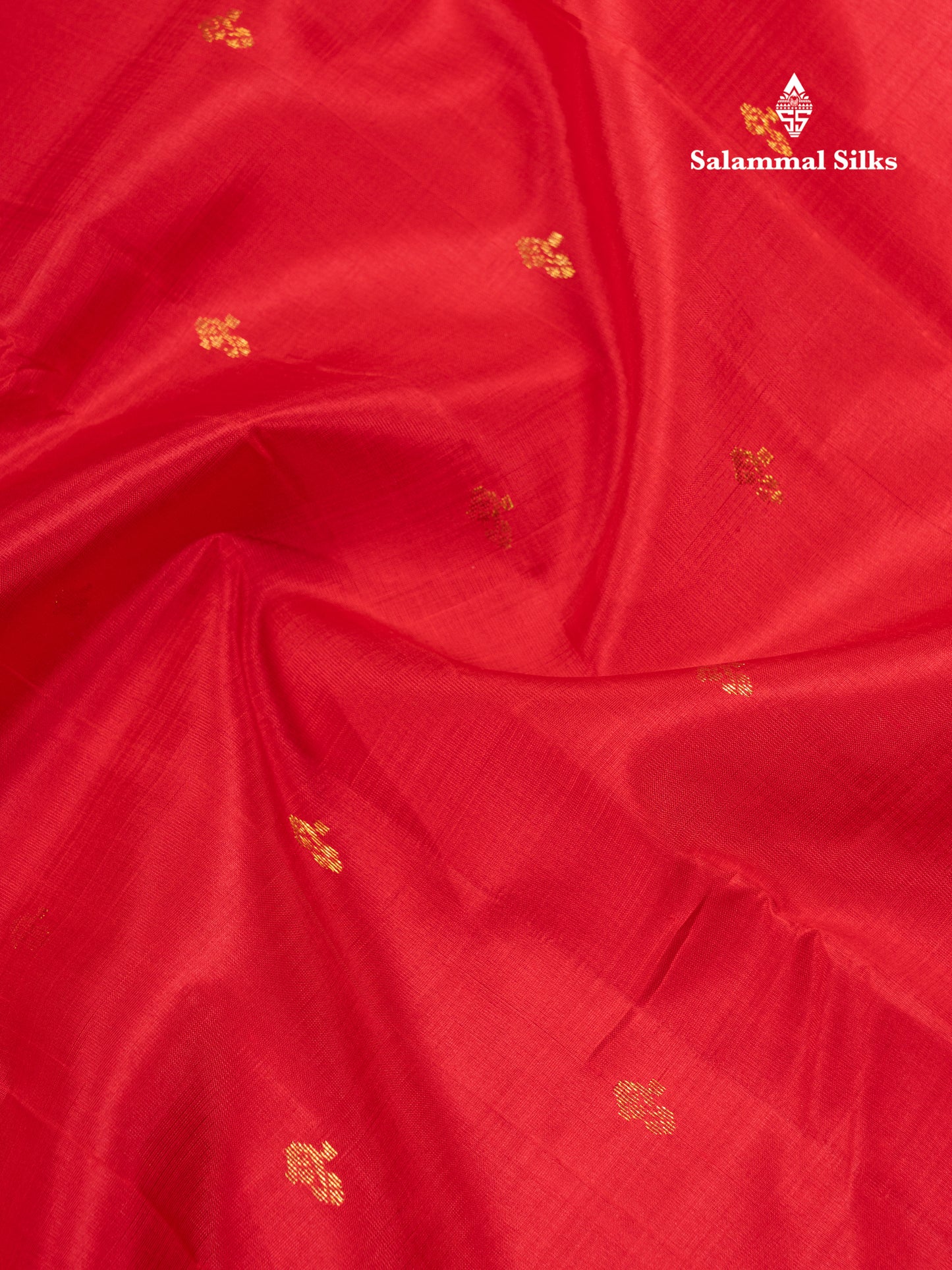 Chilly Red Pure Kanjivaram Silk Saree With Contrast Mango Yellow One Side Traditional Border