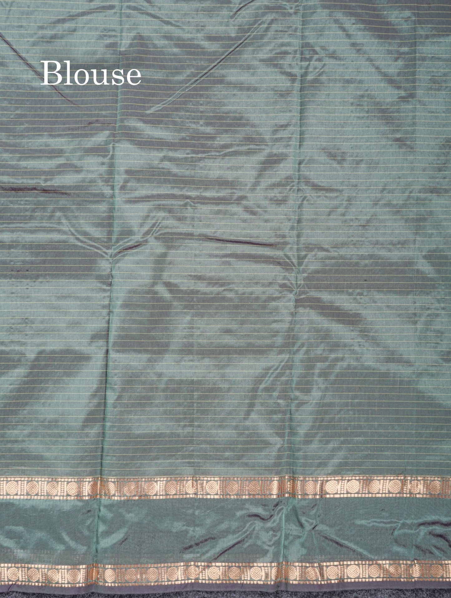 Light Weight Semi Silk Saree - Brown Checks With Butta With Traditional Rettapet Border